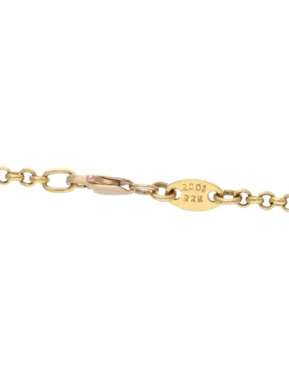 Chrome Hearts 22k Neckchain Roll Chain Vintage Gold Necklace